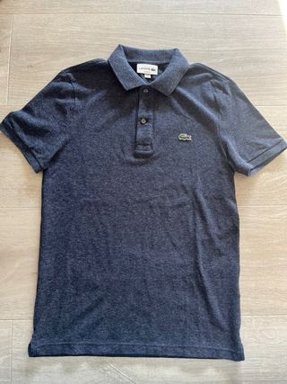 Polo Lacoste Slim Fit Azul Talla S