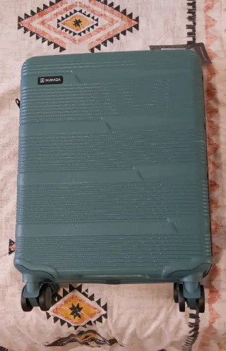 Valigia NUMADA 55X40X20 CM VERDE 4 RUOTE