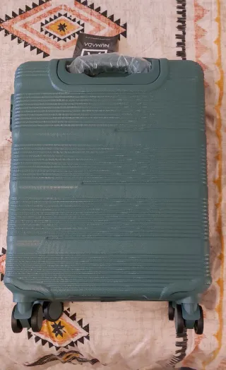 Valigia NUMADA 55X40X20 CM VERDE 4 RUOTE