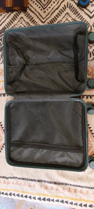 Valigia NUMADA 55X40X20 CM VERDE 4 RUOTE