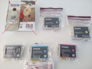 lote antiguos cartuchos tinta Epson