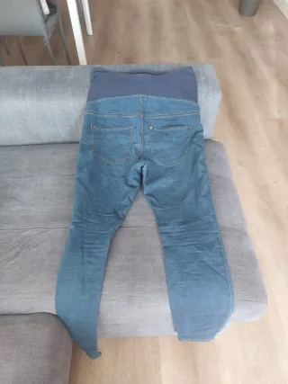 Tejano premamá H&M azul