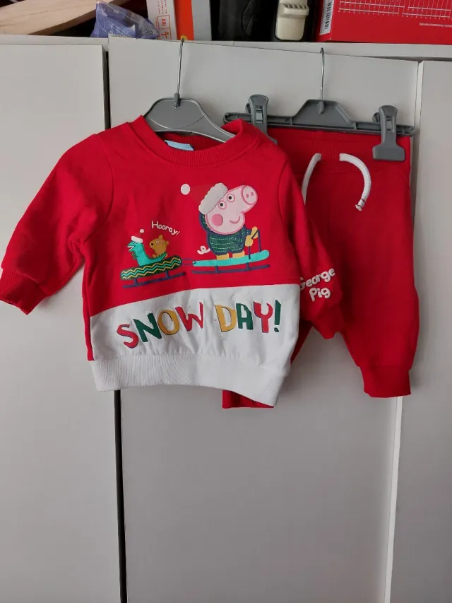 Chándal Navidad Peppa Pig 3/6 meses