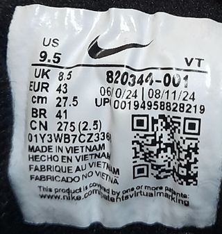 Nike Air Max BW GS Negro Blanco Talla 43
