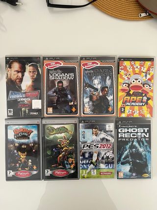 Pack 8 juegos PSP + PSP Negra + Cargador