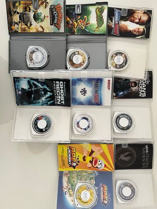Pack 8 juegos PSP + PSP Negra + Cargador
