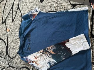 Camiseta niño 5/6 años estampado montaña