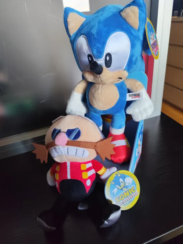 Pack Peluche Sonic y Dr. Robotnik