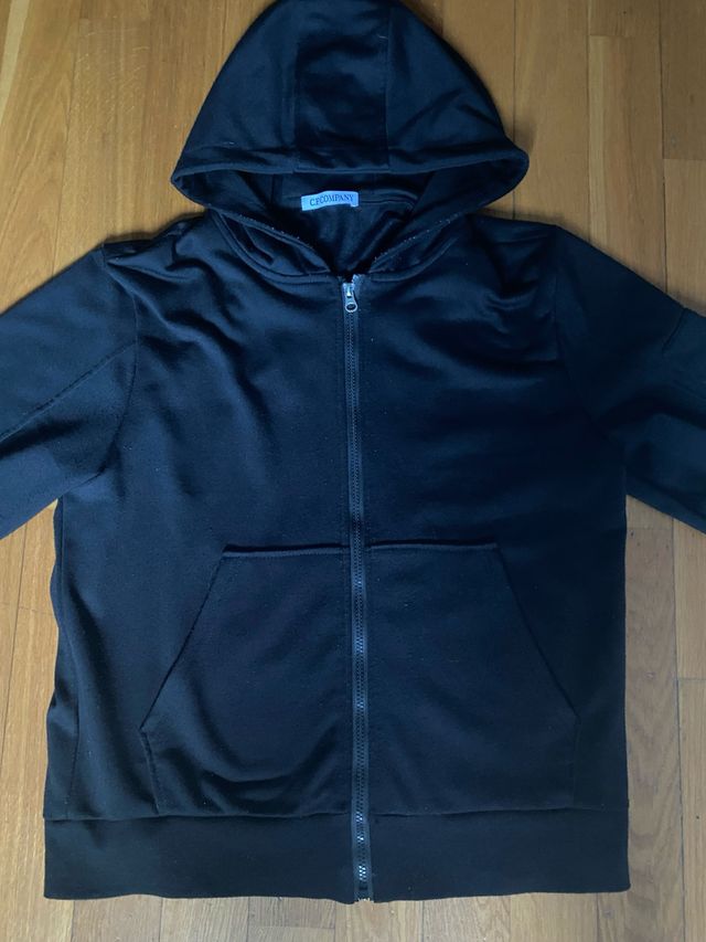Sudadera C.P. Company Negra Cremallera