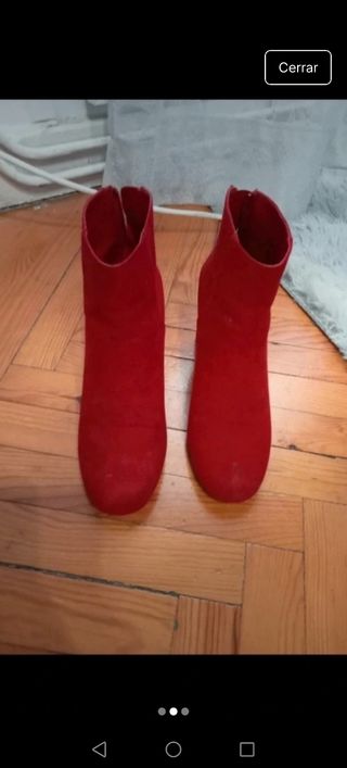 Botines rojos