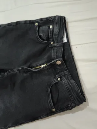 Pantalones campana niña negros