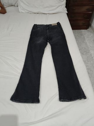 Pantalones campana niña negros