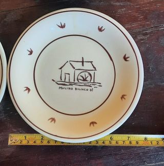 Piatto Mulino Bianco con mulino a vento