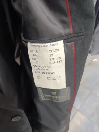 Chaqueta  Negra Ermenegildo Zegna