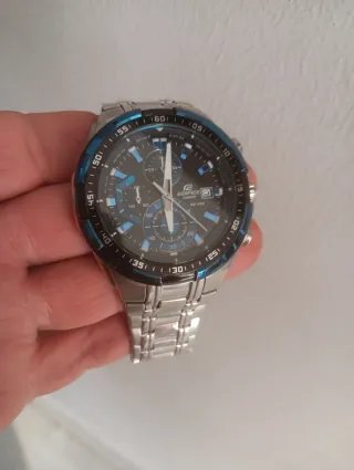 Reloj Casio Edifice Cronógrafo Azul/Plata