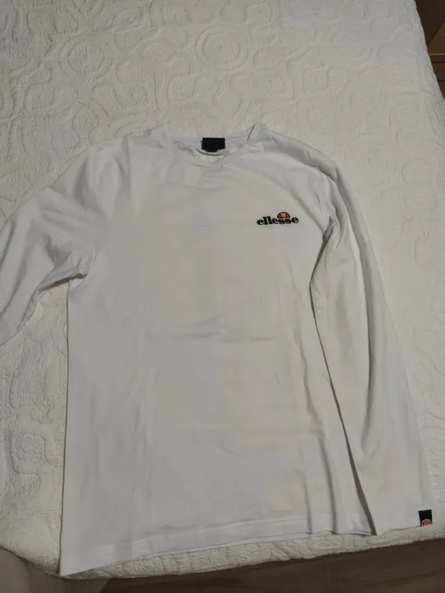 Camiseta Ellesse manga larga blanca hombre