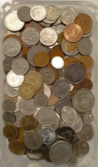 Colección 1 Kilo Monedas Mundiales