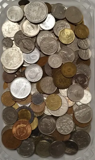 Colección 1 Kilo Monedas Mundiales