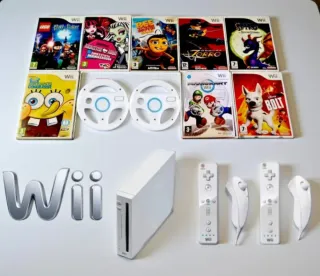 Consola Nintendo Wii Blanca + Juegos y Accesorios