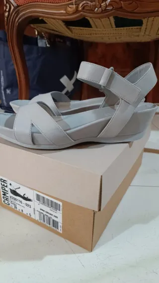 Sandalias Camper Gris Talla 37