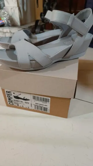 Sandalias Camper Gris Talla 37