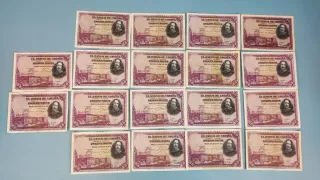 Lote 18 Billetes 50 Pesetas 1928 Banco de España