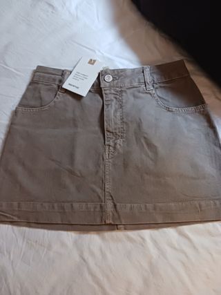 Falda corta denim de Brownie nueva con 