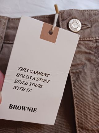 Falda corta denim de Brownie nueva con 
