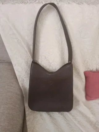 Bolso de mano marrón