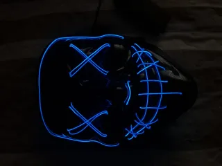 Máscara LED Azul La Purga