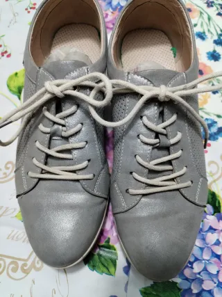 Zapatos de mujer con plataforma plateados