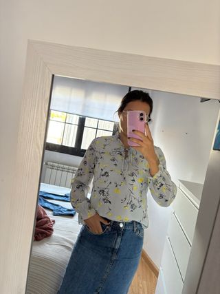 Blusa floral mujer