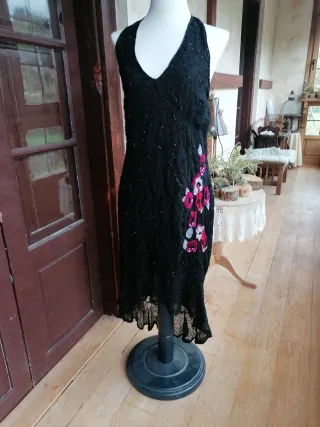 Vestido fiesta lentejuelas talla 38