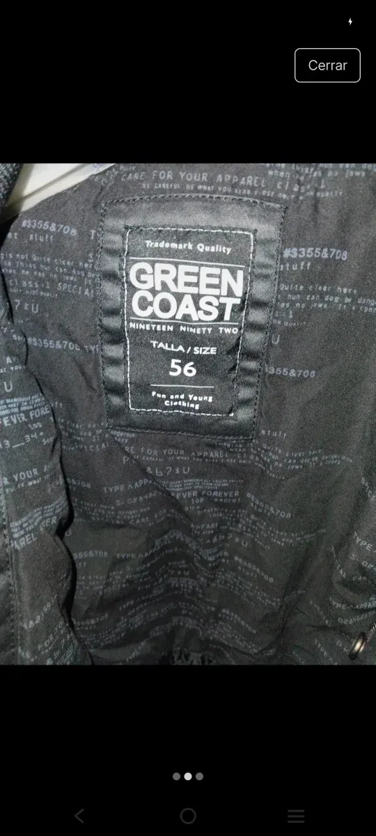 Chaqueta parka gris oscuro