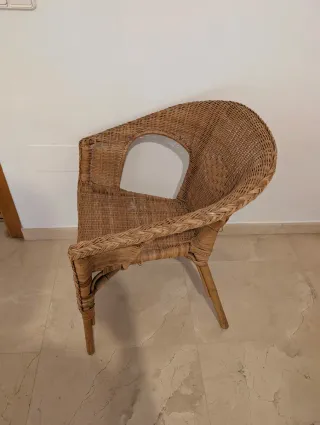 4 Sillas salón de mimbre - IKEA