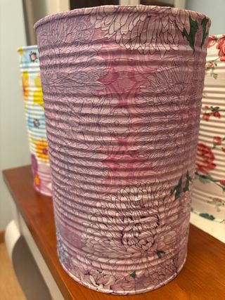 Lata Decorada a Mano, manualidad con servilletas. 