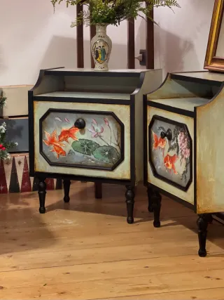 Comodini Vintage Antichi Chinoiserie Patina Antica