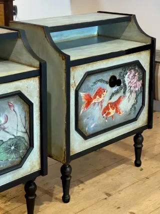Comodini Vintage Antichi Chinoiserie Patina Antica