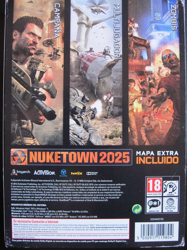 Call of Duty Black Ops II PC Steelbook Edition DVD