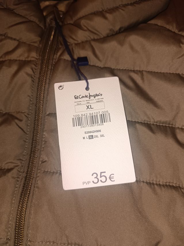 El Corte Inglés Colete Masculino Tamanho XL