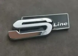 Logo Emblema Audi Sline  para Maletero 