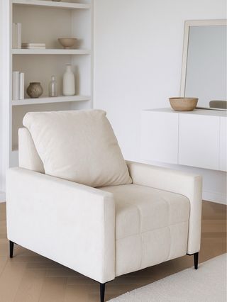 Butaca beige borreguito