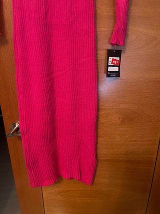 Vestido rosa de punto nuevo con etiqueta 