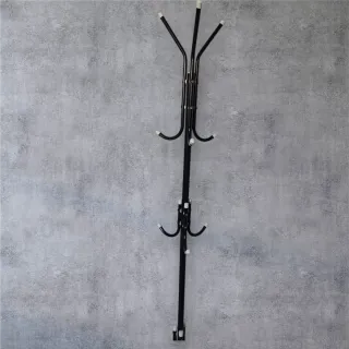 Appendiabiti nero e bianco 9 ganci cappotto stand