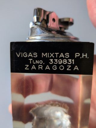 Mechero Pisapapeles Vintage Años 60