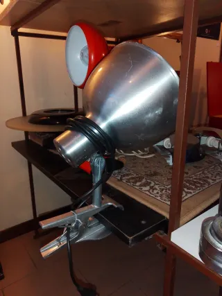 Lampada industriale vintage  con pinza