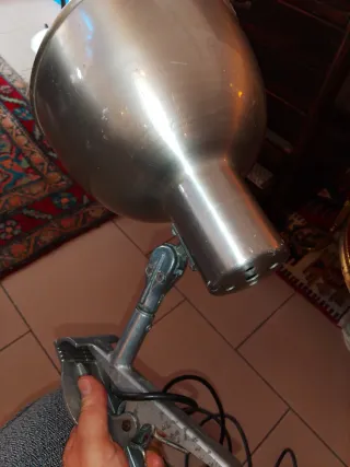 Lampada industriale vintage  con pinza