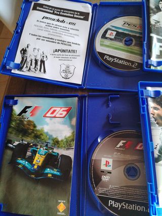 Lote 4 Juegos PS2: PES 2010, FIFA 07, F1 06, FIFA 