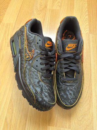 Zapatillas Nike Air Max 90 Negras Naranja