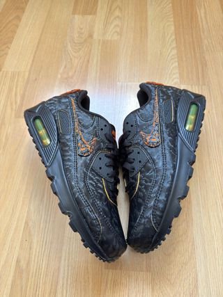 Zapatillas Nike Air Max 90 Negras Naranja